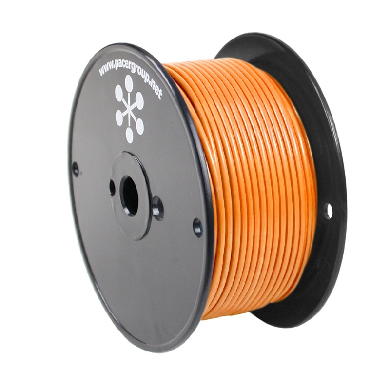 Pacer Orange 12 AWG Primary Wire – 250′