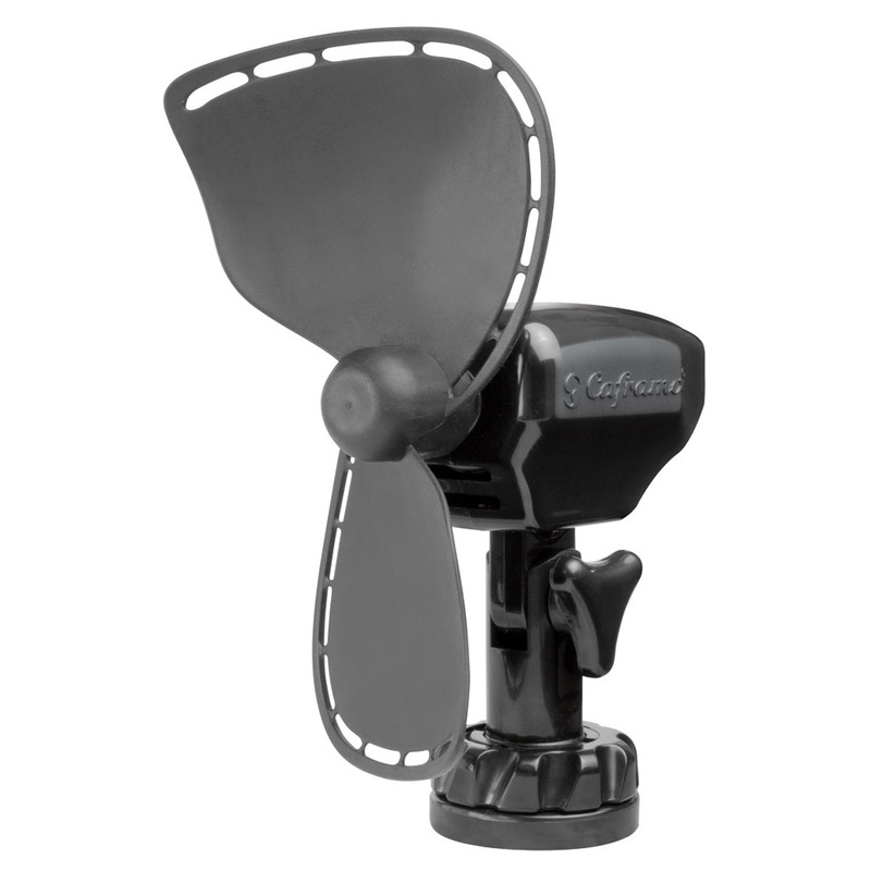 SEEKR by Caframo Ultimate 757 12V 2-Speed 7 Fan – Direct Wire – Black [757DCBBX]