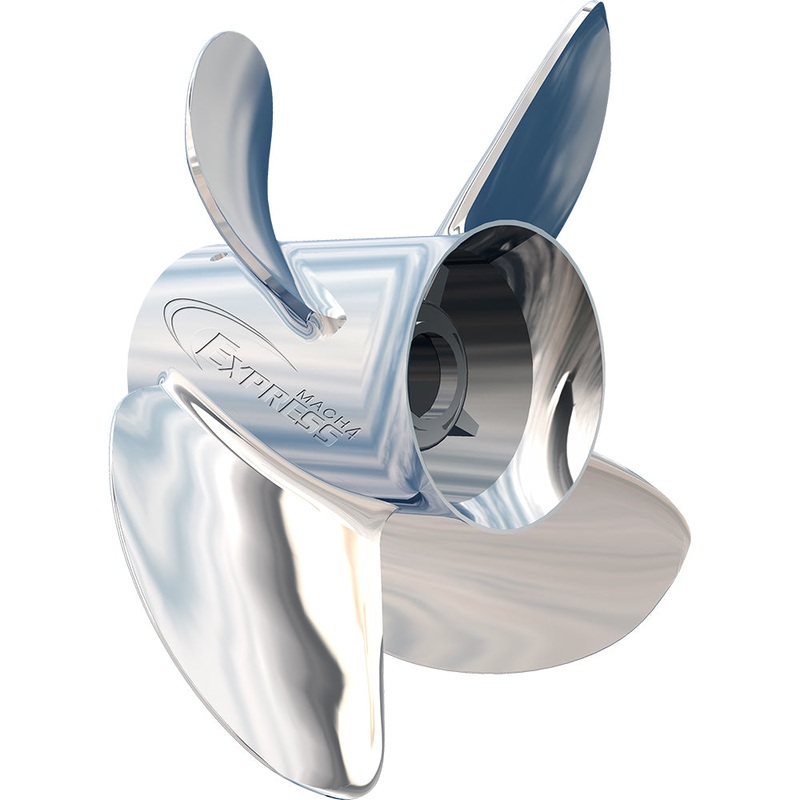 Turning Point Express Mach4 – Right Hand – Stainless Steel Propeller – EX-1417-4 – 4-Blade – 14.5 x 17 Pitch [31501731]