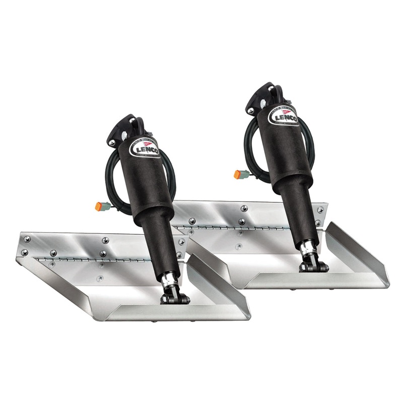 Lenco 12 x 9 Electro-Polished Edge Mount Trim Tab Kit [15115-101]