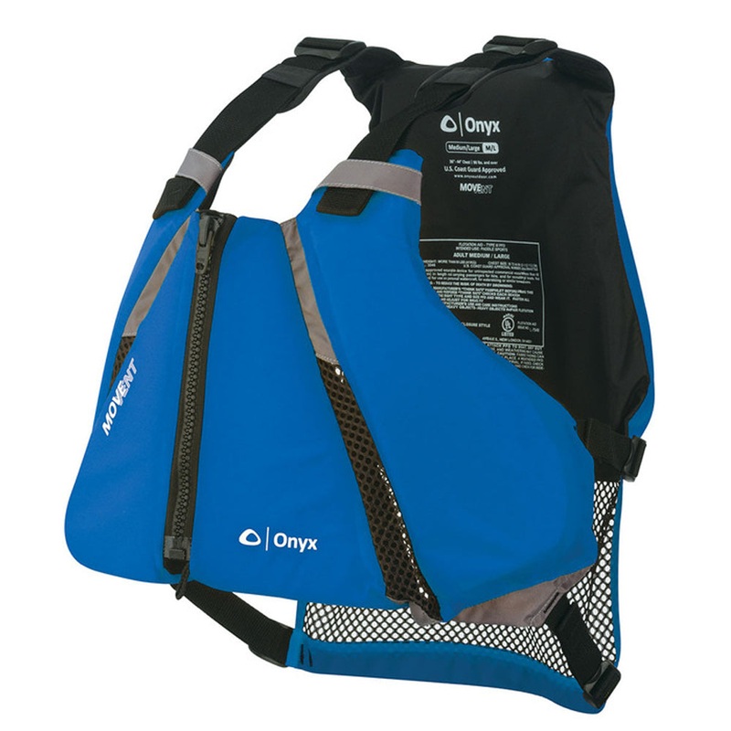 Onyx MoveVent Curve Paddle Sports Life Vest – XL/2X – Blue [122000-500-060-16]