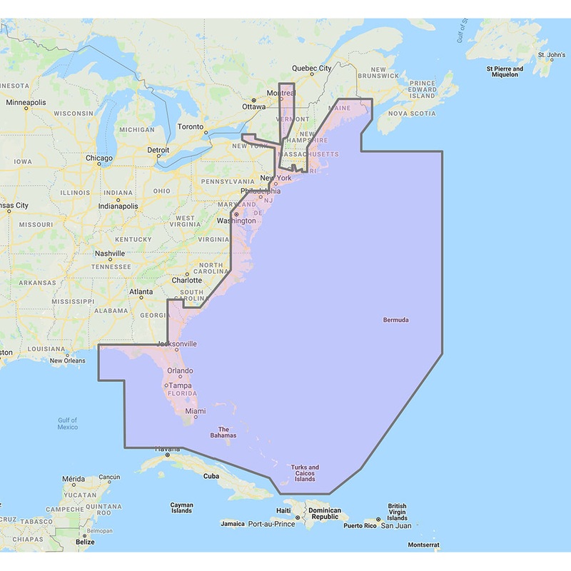 Furuno U.S. East Coast, Bahamas  Bermuda – Vector Charts  Standard Resolution Satellite Photos f/Bahamas – Unlock Code [MM3-VNA-022]