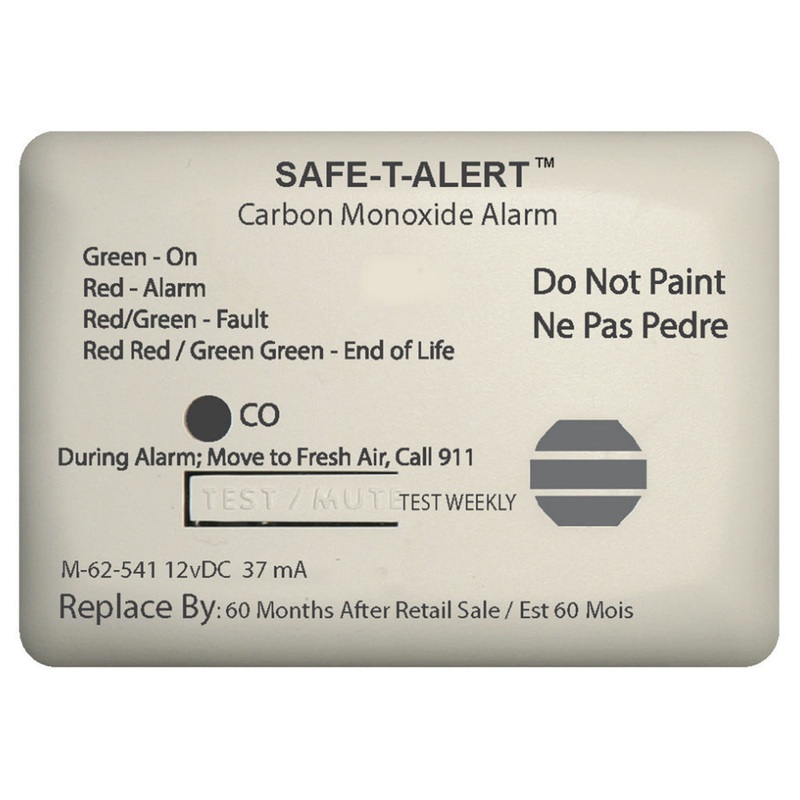 Safe-T-Alert 62 Series Carbon Monoxide Alarm w/Relay – 12V – 62-541-Marine-RLY-NC – Surface Mount – White [62-541-MARINE-RLY-NC]