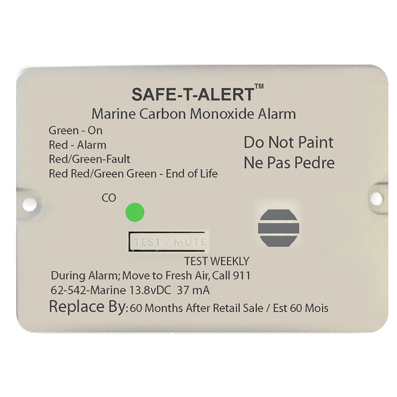Safe-T-Alert 62 Series Carbon Monoxide Alarm w/Relay – 12V – 62-542-Marine-RLY-NC – Flush Mount – White [62-542-MARINE-RLY-NC]