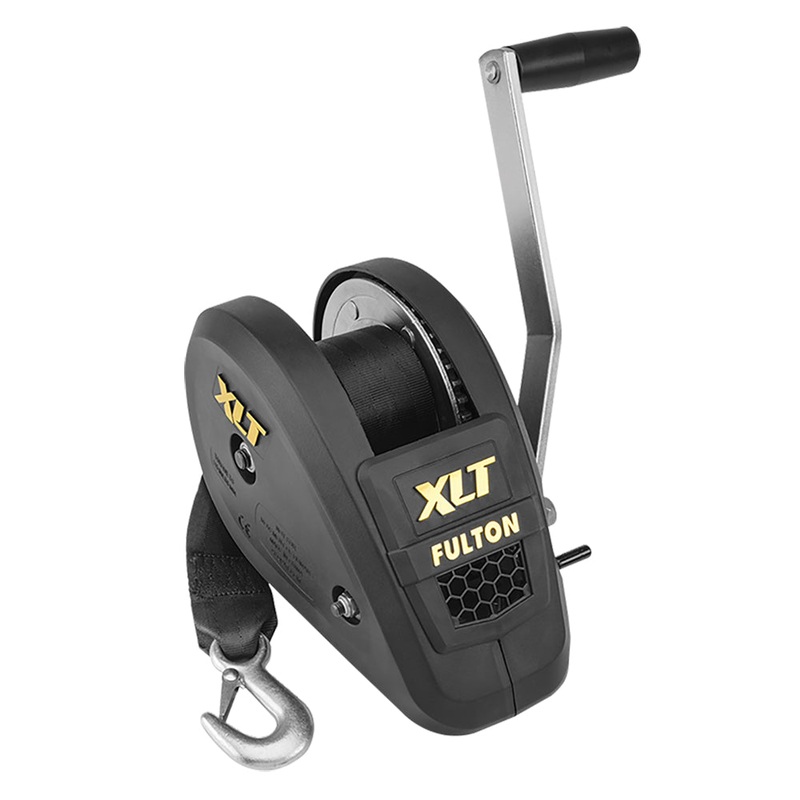 Fulton 1800lb Single Speed Winch w/20′ Strap Included – Black Cover [142314]