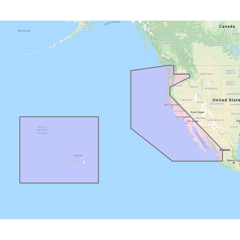 Furuno U.S. West Coast, Hawaii  Baja Mexico – Vector Chart, Standard Resolution Satellite Photos f/Baja Mexico – Unlock Code [MM3-VNA-024]
