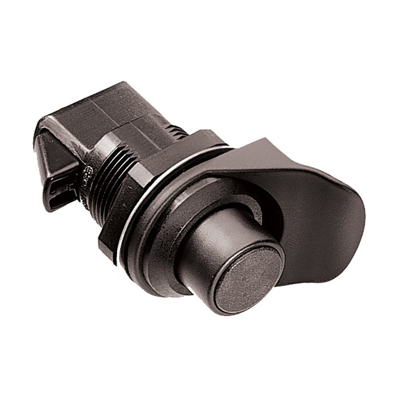 Southco Non-Locking Flush/Knob Latch – Black Plastic [93-304]