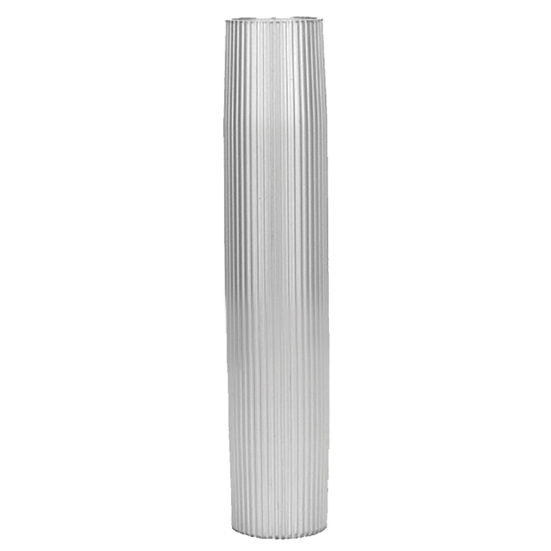 TACO Aluminum Ribbed Table Pedestal – 2-3/8 O.D. – 26 Length [Z60-8266VEL26-2]
