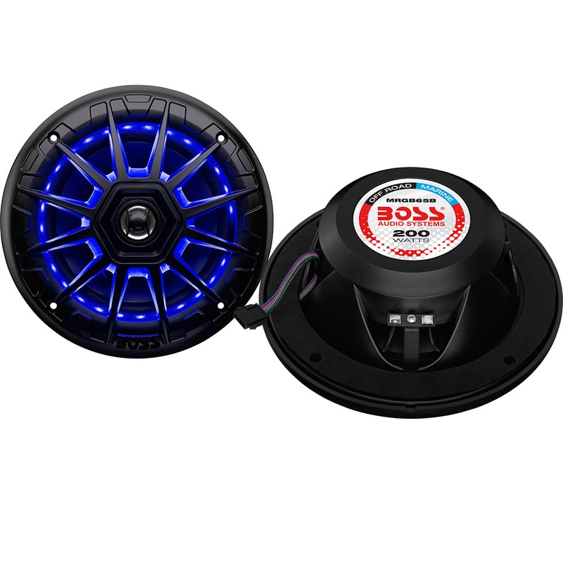 Boss Audio 6.5 MRGB65B Speakers – Black – 200W [MRGB65B]