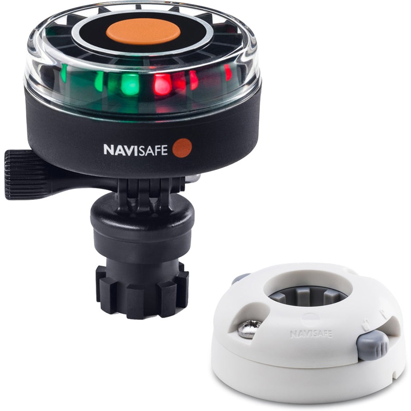 Navisafe Navilight 2NM Tricolor w/Navimount Base  Horizontal Mount – White [340KIT5]