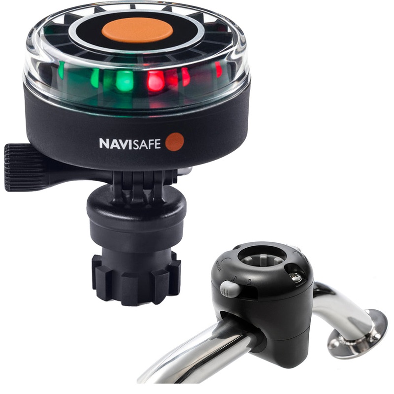 Navisafe Navilight 2NM Tricolor w/Navimount Base  Rail Mount – Black [340KIT]