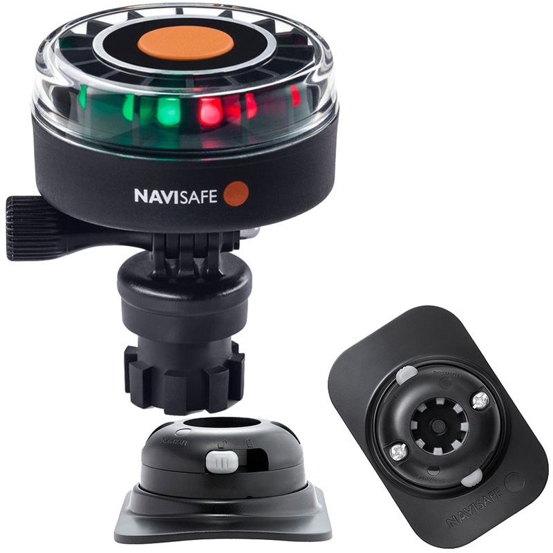 Navisafe Navilight 2NM Tricolor w/Navimount Base  RIB Mount – Black [340KIT2]