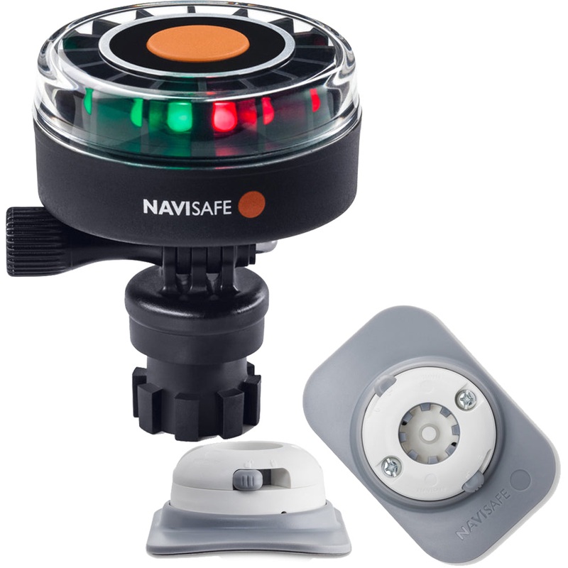 Navisafe Navilight 2NM Tricolor w/Navimount Base  RIB Mount – White [340KIT4]