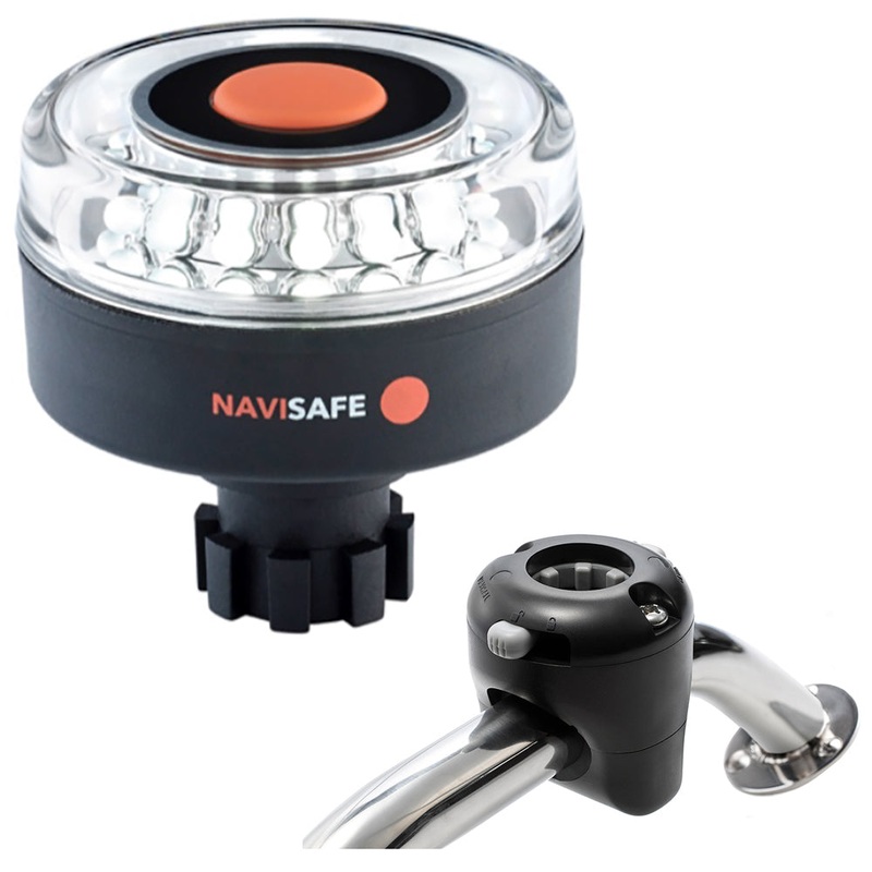 Navisafe Navilight 360 2NM w/Navibolt Base  Rail Mount – Black [042KIT]