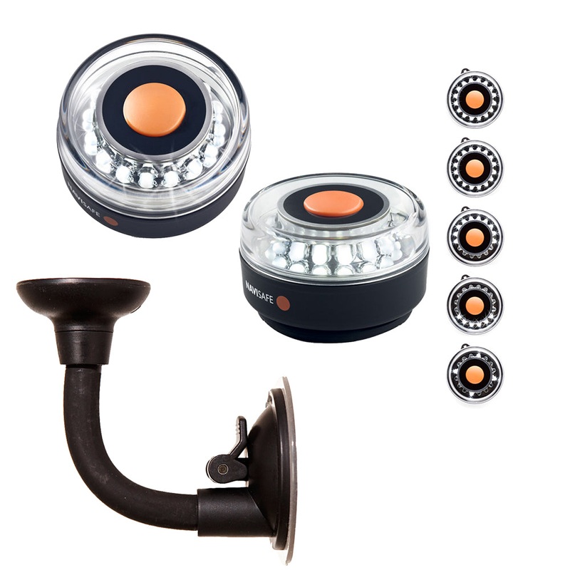 Navisafe Portable Navilight 360 2NM – White w/Bendable Suction Cup Mount [001KIT2]