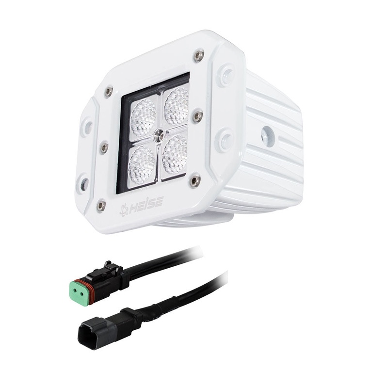 HEISE 4 LED Marine Cube Light – Flush Mount – 3 [HE-MFMCL2]