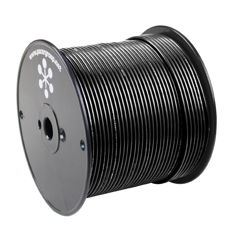 Pacer Black 12 AWG Primary Wire – 500′