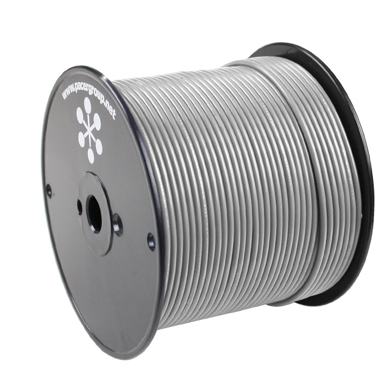 Pacer Grey 12 AWG Primary Wire – 500′