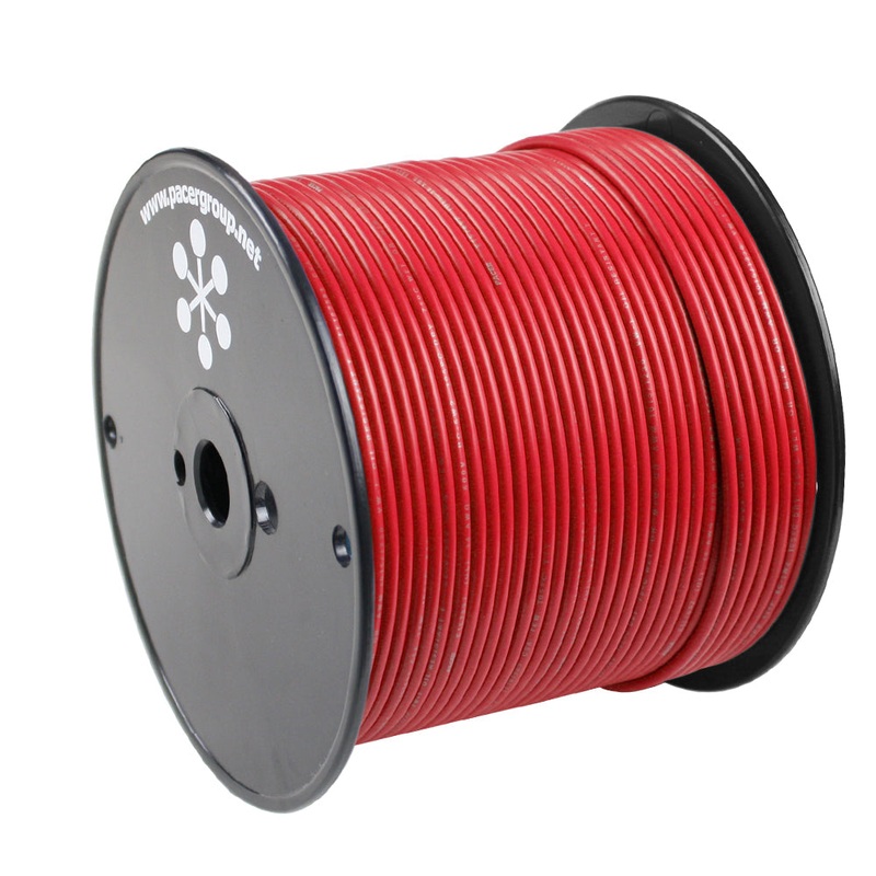Pacer Red 10 AWG Primary Wire – 500′