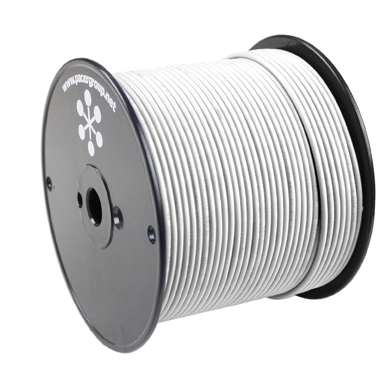 Pacer White 10 AWG Primary Wire – 500′