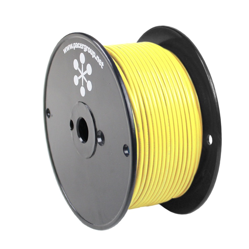Pacer Yellow 8 AWG Primary Wire – 250′