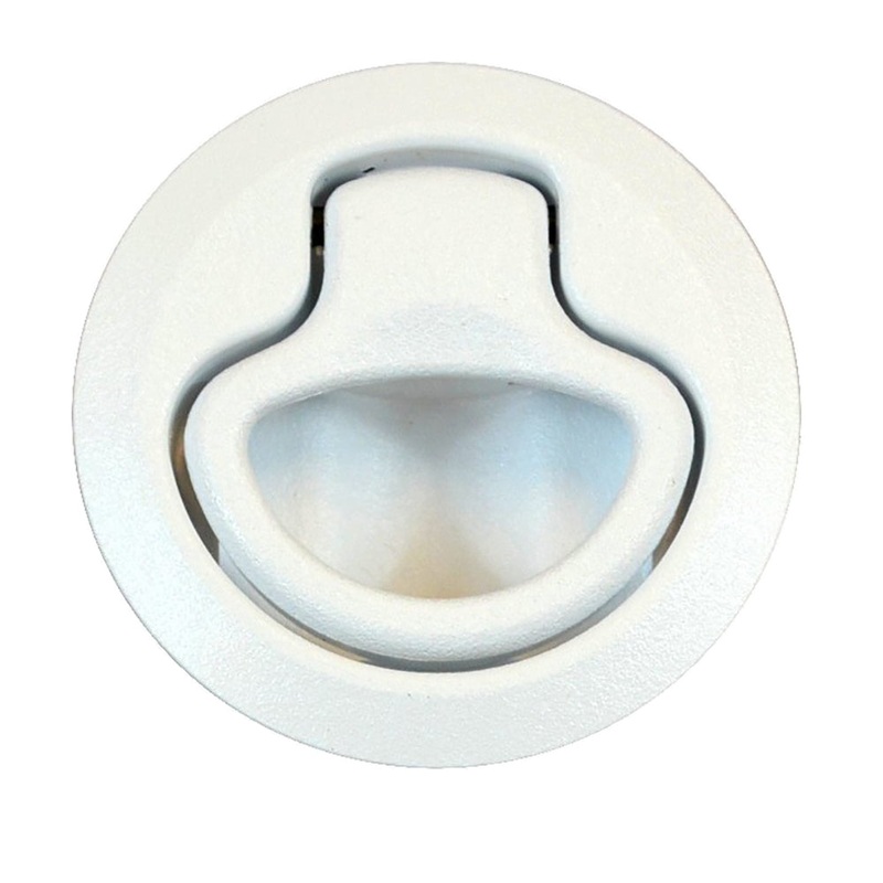 Southco Flush Pull Latch – Push To Close – Medium – White [M1-61-1]