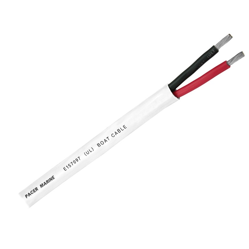 Pacer Duplex 2 Conductor Cable – 500′ – 10/2 AWG – Red, Black
