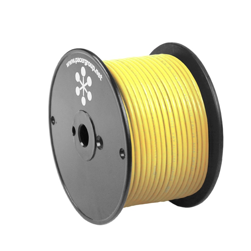 Pacer Yellow 10 AWG Primary Wire – 20′
