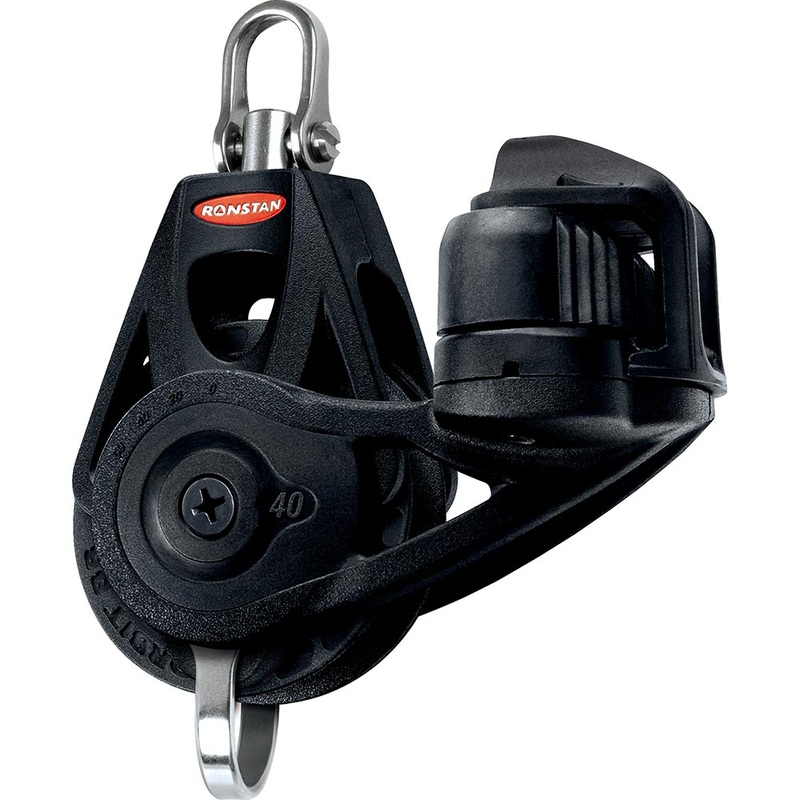 Ronstan Series 40 Ball Bearing Orbit Block – Single – Becket – Cleat – Swivel Head [RF45130]