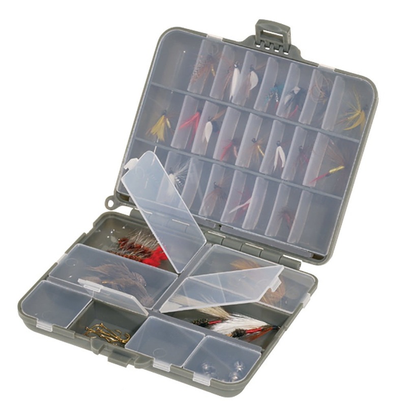 Plano Compact Side-By-Side Tackle Organizer – Grey/Clear [107000]