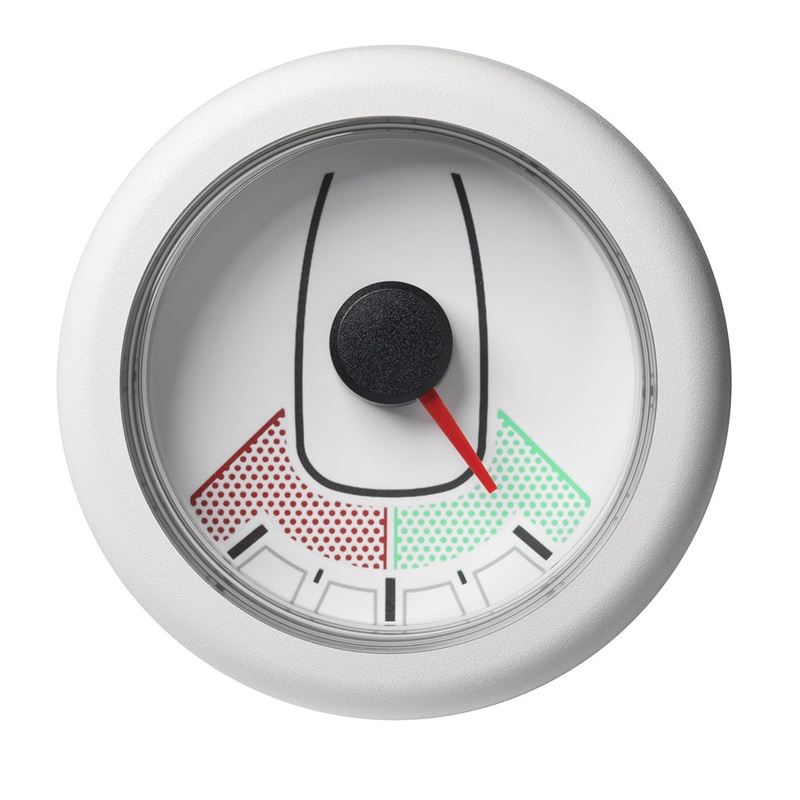 Veratron 52MM (2-1/16) OceanLink Rudder Angle Gauge – Left/Right – White Dial  Bezel [A2C1066090001]