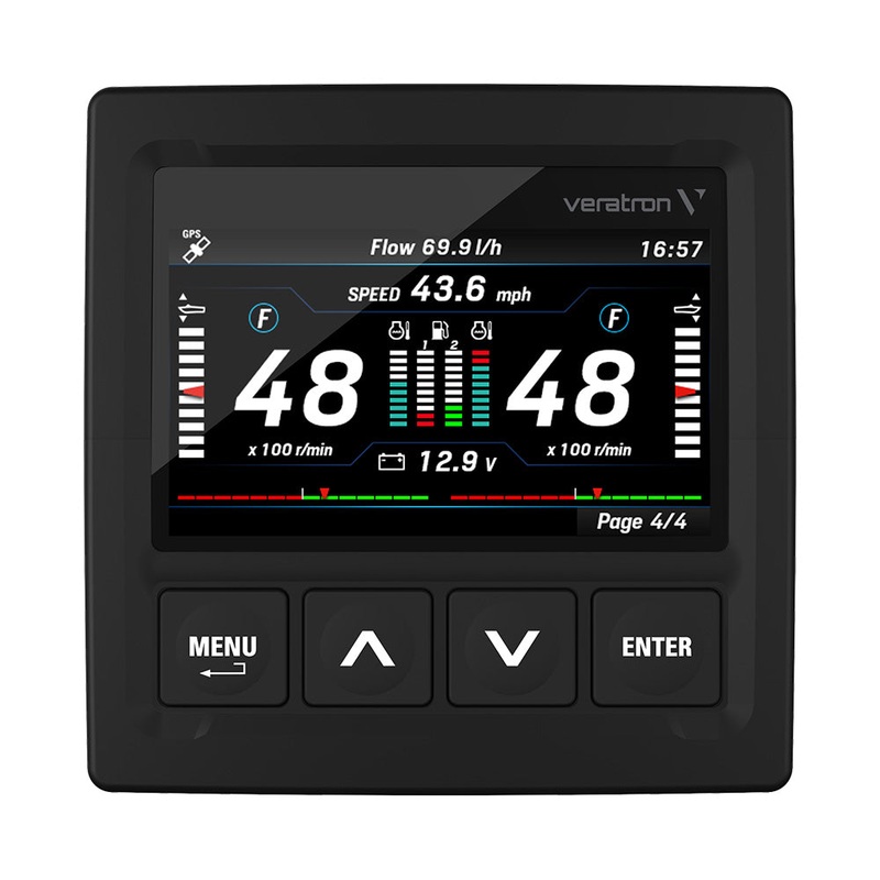 Veratron OceanLink 4.3 NMEA 2000 Certified TFT Gateway – Black [A2C1352150001]
