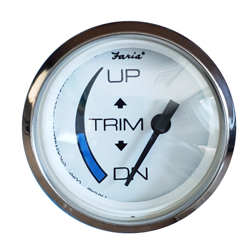 Faria Chesapeake White SS 2 Trim Gauge f/Honda Engines [13889]