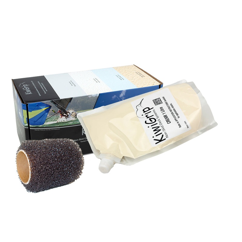 KiwiGrip 1 Liter Pouch – Cream w/4 Roller [KG-1CP-R]