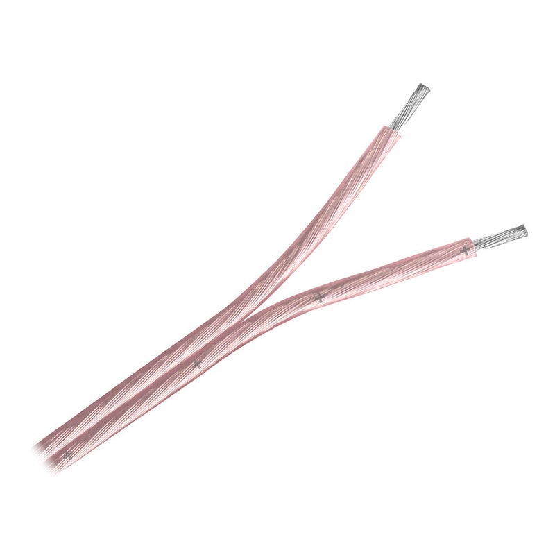 Pacer Clear 18/2 AWG Two Conductor Speaker Wire – 100′
