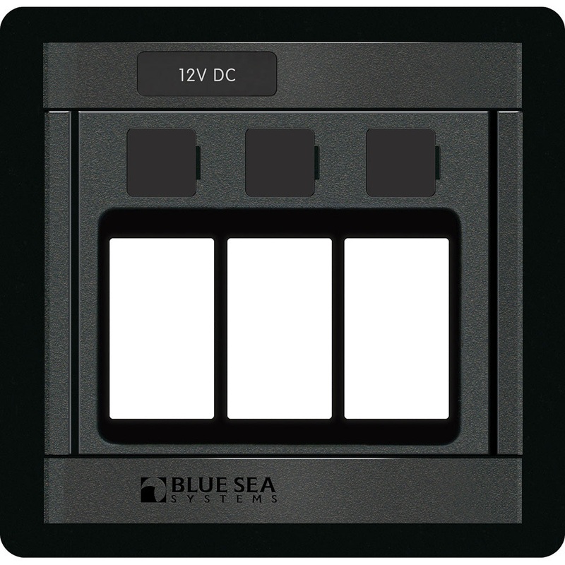 Blue Sea 1520 Remote Control Switch – 360 Panel – 3 Blank