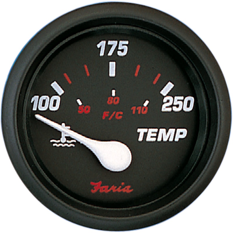 Faria Professional Red 2 Water Temp [14604]