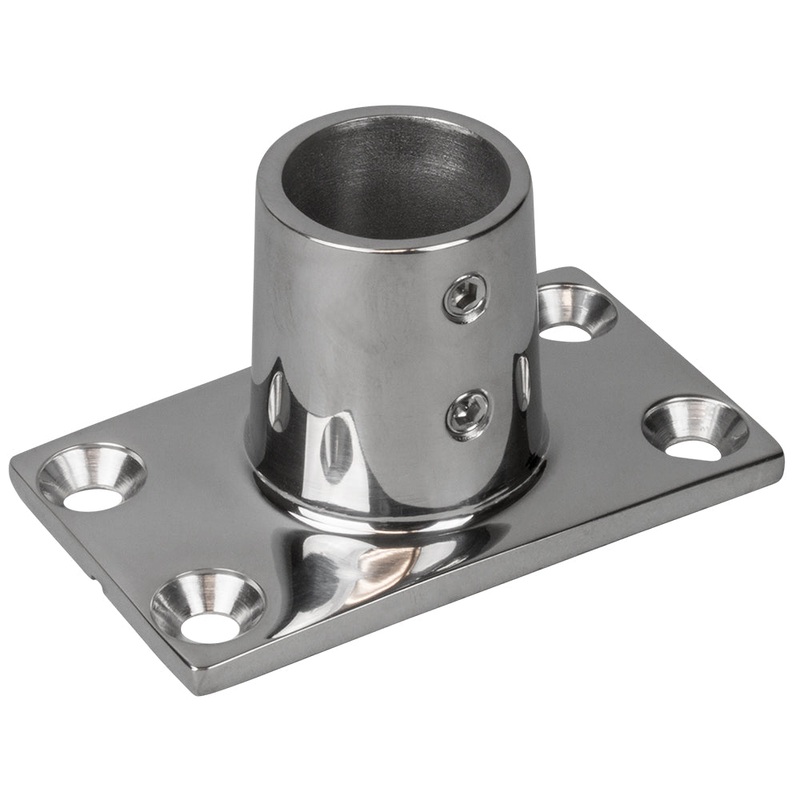 Sea-Dog Rail Base Fitting Rectangular Base 90 – 316 Stainless Steel – 1-11/16 x 3 – 7/8 O.D. [281900-1]
