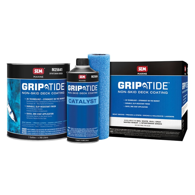 SEM GripTide Non-Skid Deck Coating Kit – Sportsman Green [M25640]