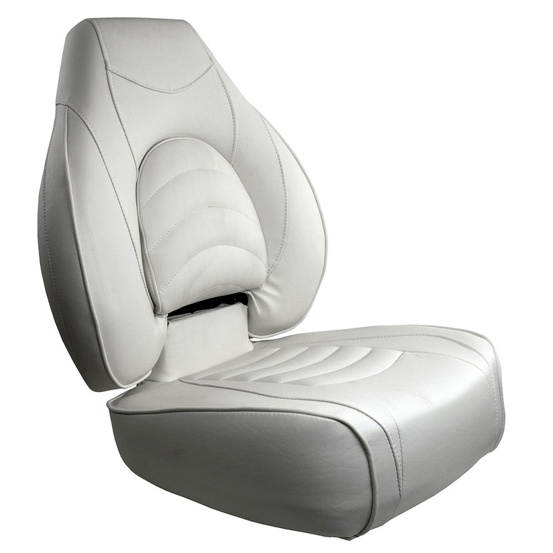 Springfield Fish Pro High Back Folding Seat – White [1041606-1]