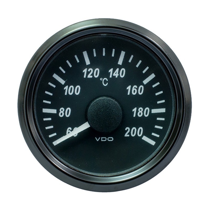 VDO SingleViu 52mm (2-1/16) Cylinder Temp. Gauge – 200C – 471-14 Ohm [A2C3833520030]