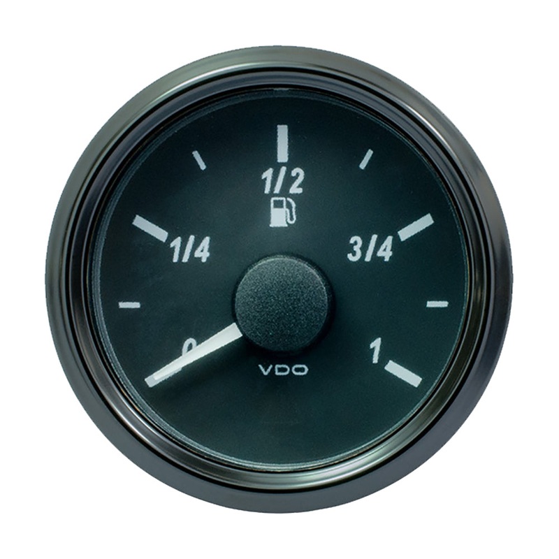 VDO SingleViu 52mm (2-1/16) Fuel Level Gauge – Euro – 3-180 Ohm [A2C3833100030]