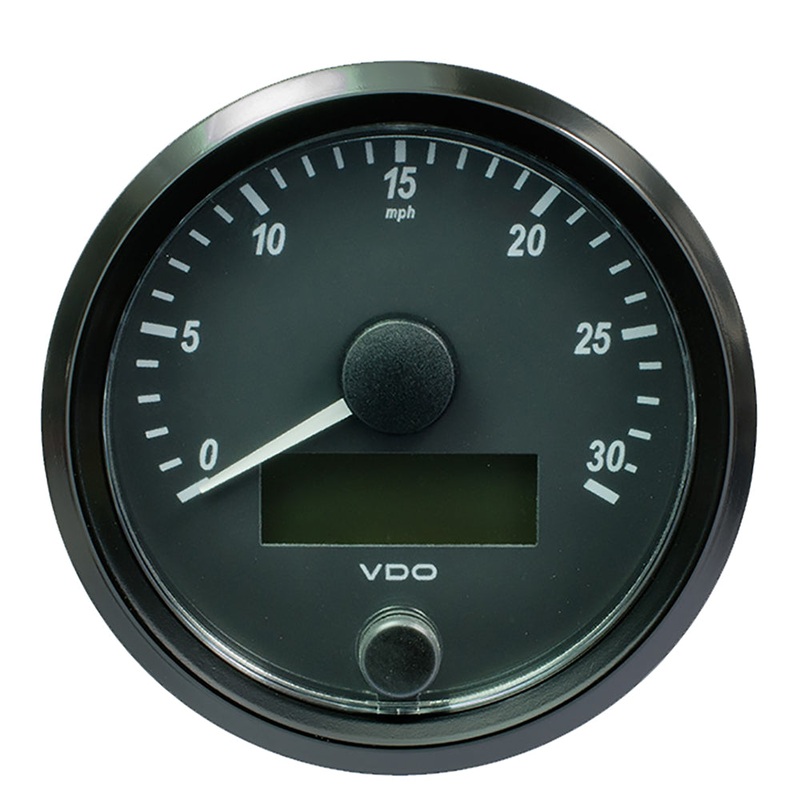 VDO SingleViu 80mm (3-1/8) Speedometer – 30 MPH [A2C3832880030]