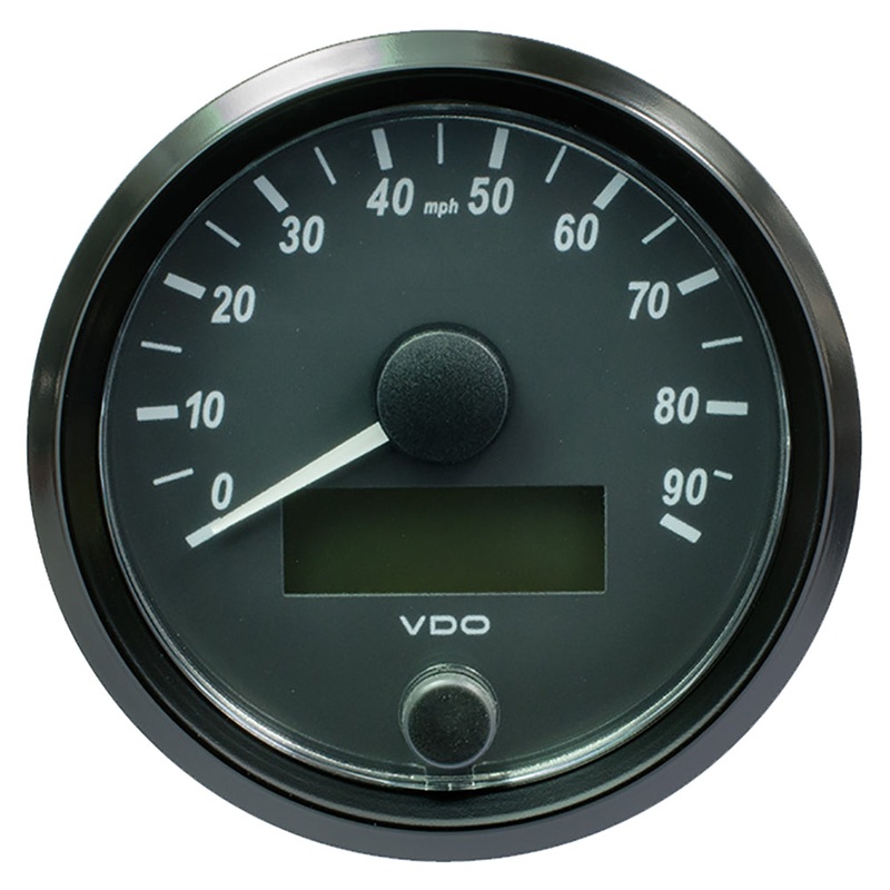 VDO SingleViu 80mm (3-1/8) Speedometer – 90MPH [A2C3832900030]