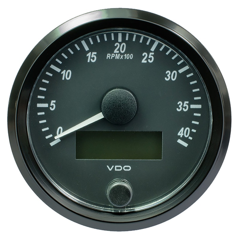 VDO SingleViu 80mm (3-1/8) Tachometer – 4,000 RPM [A2C3832990030]
