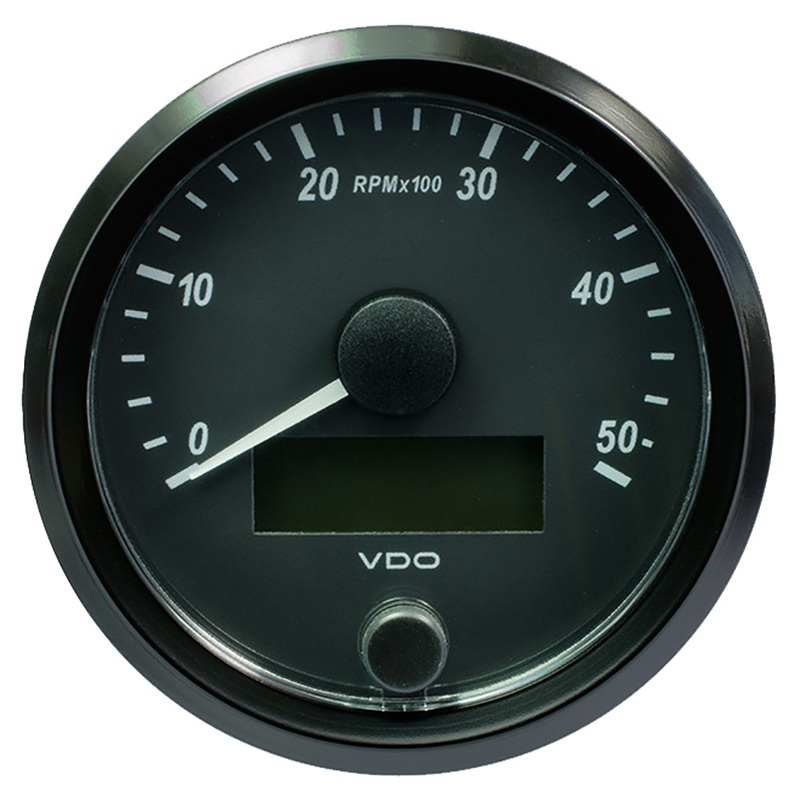 VDO SingleViu 80mm (3-1/8) Tachometer – 5000 RPM [A2C3833000030]