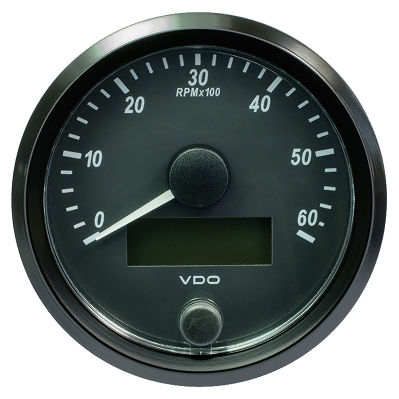 VDO SingleViu 80mm (3-1/8) Tachometer – 6,000 RPM [A2C3833010030]