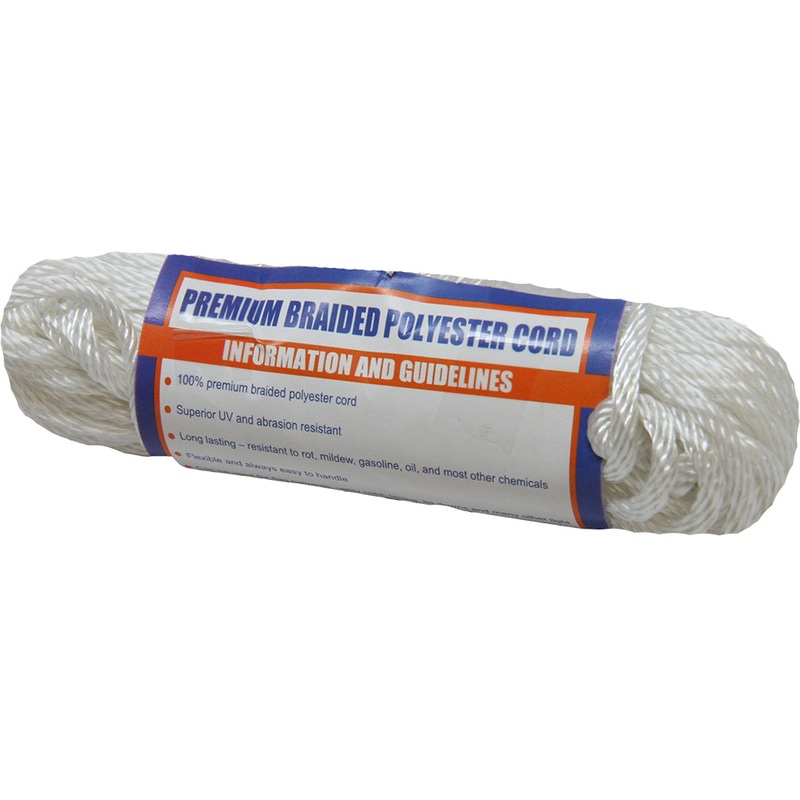 Sea-Dog Solid Braid Polyester Cord Hank – 3/16 x 50 – White [303305050-1]