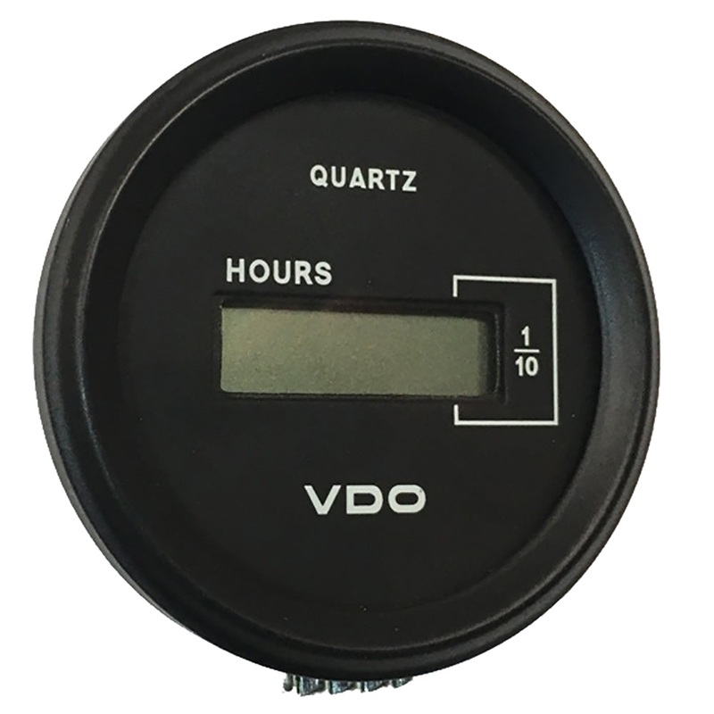 VDO Cockpit Marine 52mm (2-1/16) LCD Hourmeter – Black Dial/Chrome Bezel [331-546]