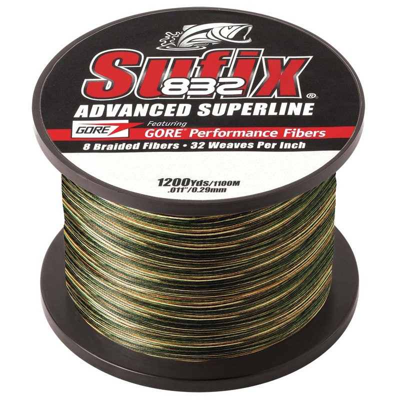 Sufix 832 Advanced Superline Braid – 10lb – Camo – 1200 yds [660-310CA]